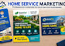 design professional door hanger, rack card, flyer, postcard and leaflet
